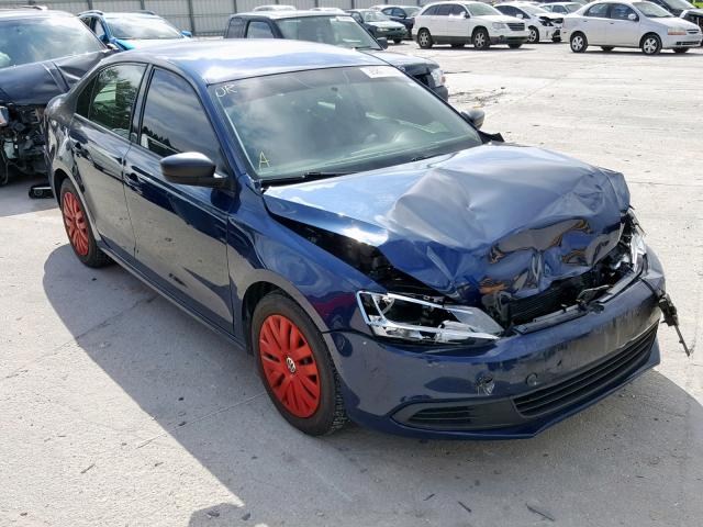 3VW2K7AJ7BM072331 - 2011 VOLKSWAGEN JETTA BASE BLUE photo 1