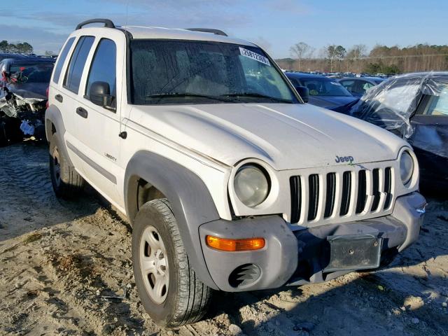 1J4GK48KX2W110280 - 2002 JEEP LIBERTY SP WHITE photo 1