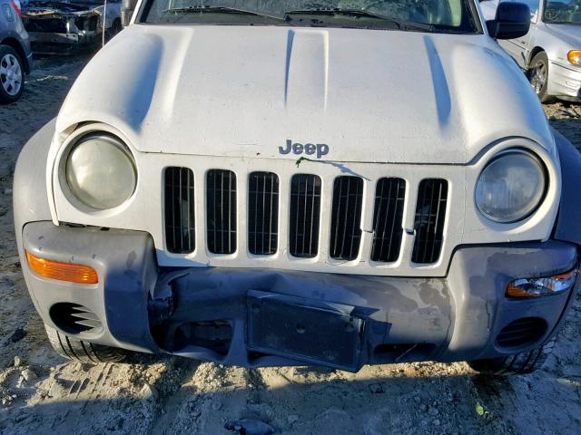 1J4GK48KX2W110280 - 2002 JEEP LIBERTY SP WHITE photo 7