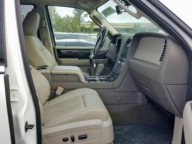 5LMJJ2HT2FEJ06272 - 2015 LINCOLN NAVIGATOR Biały zdjęcie 5