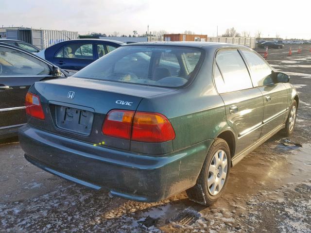 2HGEJ661XYH541264 - 2000 HONDA CIVIC BASE Yaşıl foto 4