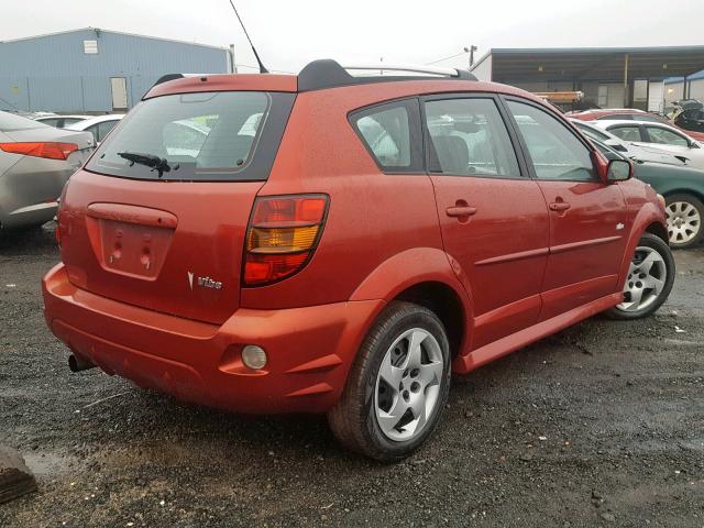 5Y2SL65856Z427230 - 2006 PONTIAC VIBE RED photo 4