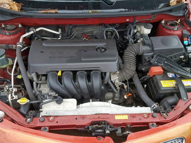 5Y2SL65856Z427230 - 2006 PONTIAC VIBE RED photo 7