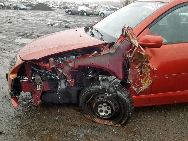 5Y2SL65856Z427230 - 2006 PONTIAC VIBE RED photo 9