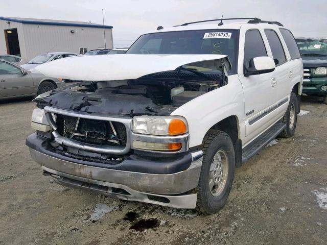 1GKEK13T45J175241 - 2005 GMC YUKON WHITE photo 2