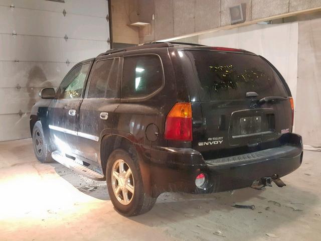 1GKDT13S082119408 - 2008 GMC ENVOY BLACK photo 3