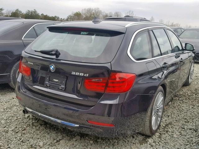 WBA3K5C50FK301390 - 2015 BMW 328 D BLACK photo 4