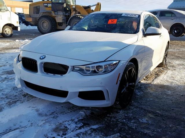 WBA3R5C54FK371678 - 2015 BMW 435 XI WHITE photo 2