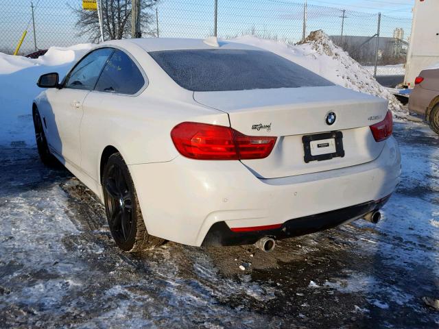 WBA3R5C54FK371678 - 2015 BMW 435 XI WHITE photo 3