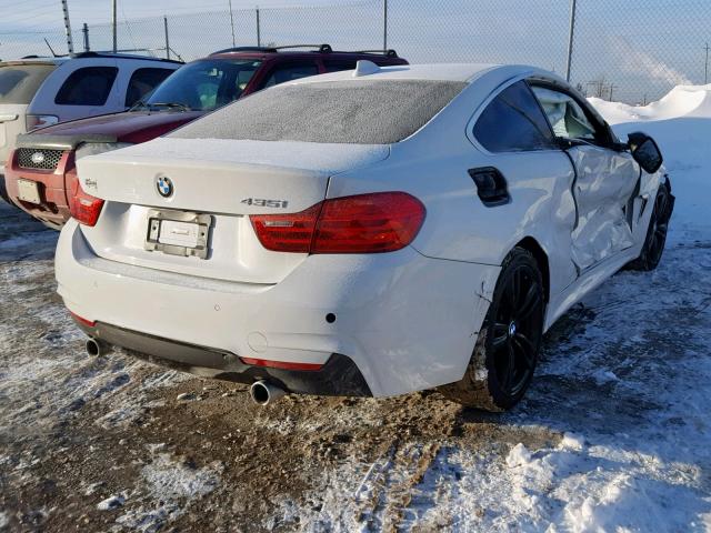 WBA3R5C54FK371678 - 2015 BMW 435 XI WHITE photo 4