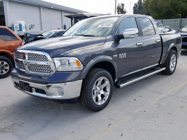 1C6RR7NT6HS789870 - 2017 RAM 1500 LARAM GRAY photo 2