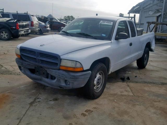 1D7HL12X63S343131 - 2003 DODGE DAKOTA SXT WHITE photo 2