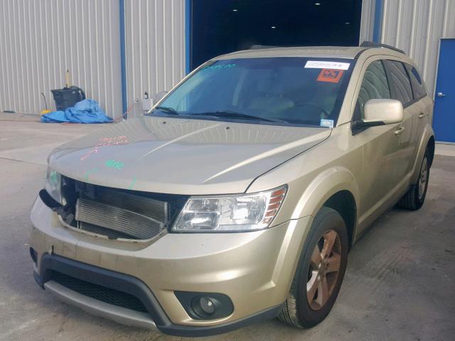 3D4PG1FG1BT551180 - 2011 DODGE JOURNEY MA GOLD photo 2