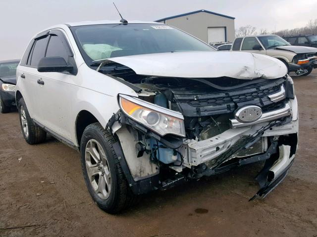 2FMDK4GC5EBA65298 - 2014 FORD EDGE SE WHITE photo 1