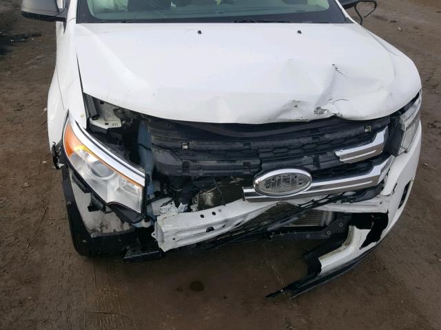 2FMDK4GC5EBA65298 - 2014 FORD EDGE SE WHITE photo 7