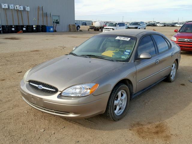 1FAFP55S52G108188 - 2002 FORD TAURUS SES BEIGE photo 2