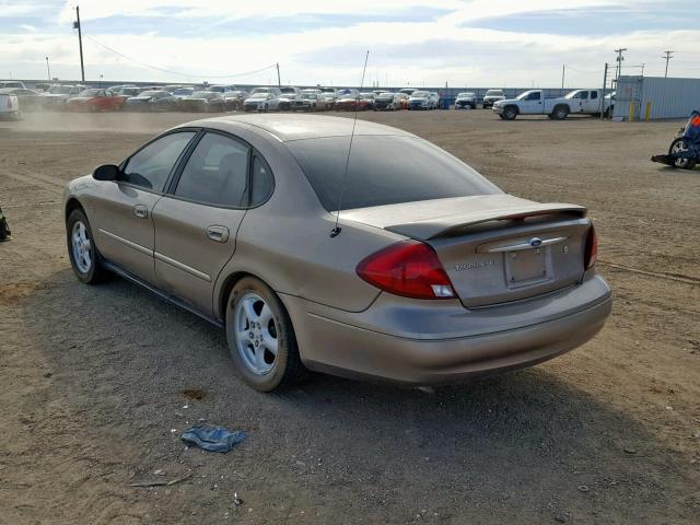 1FAFP55S52G108188 - 2002 FORD TAURUS SES BEIGE photo 3