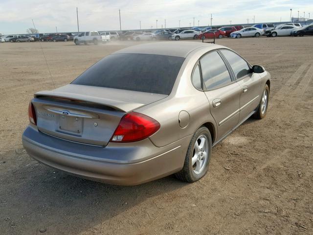 1FAFP55S52G108188 - 2002 FORD TAURUS SES BEIGE photo 4