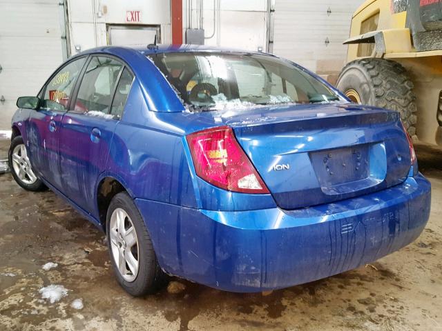1G8AZ55FX6Z173754 - 2006 SATURN ION LEVEL BLUE photo 3