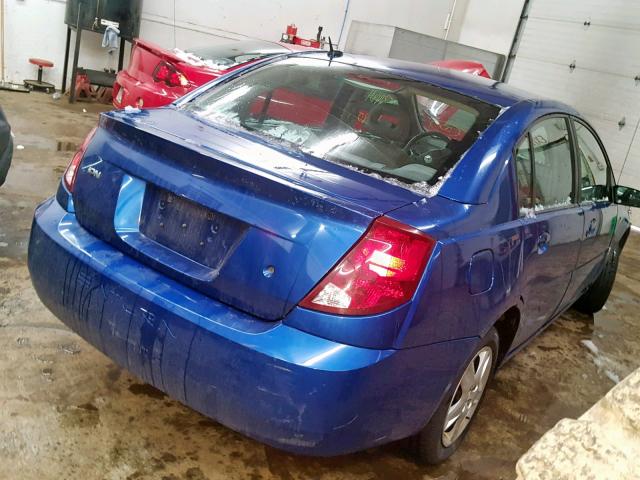1G8AZ55FX6Z173754 - 2006 SATURN ION LEVEL BLUE photo 4