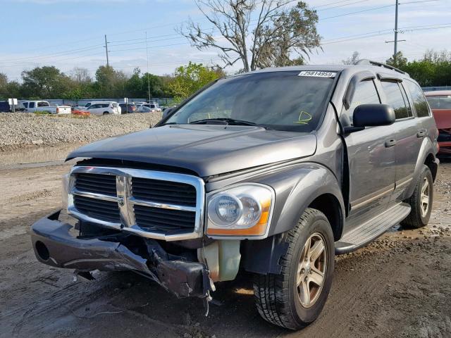 1D4HB58DX4F209009 - 2004 DODGE DURANGO LI GRAY photo 2