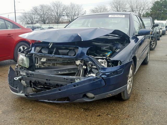 YV1RS61T942375130 - 2004 VOLVO S60 BLUE photo 2