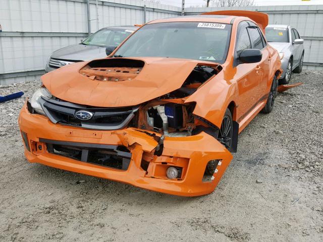 JF1GV7F67DG024044 - 2013 SUBARU IMPREZA WR ORANGE photo 2