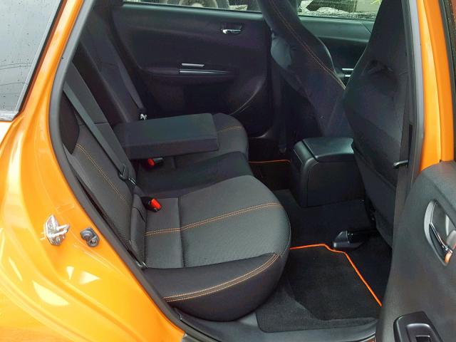 JF1GV7F67DG024044 - 2013 SUBARU IMPREZA WR ORANGE photo 6