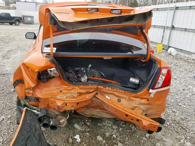 JF1GV7F67DG024044 - 2013 SUBARU IMPREZA WR ORANGE photo 9