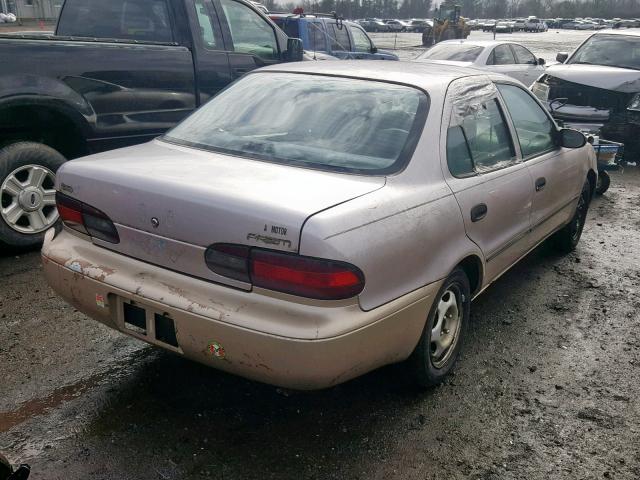 1Y1SK526XTZ038140 - 1996 GEO PRIZM BASE TAN photo 4