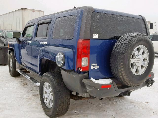 5GTDN136168148413 - 2006 HUMMER H3 BLUE photo 3