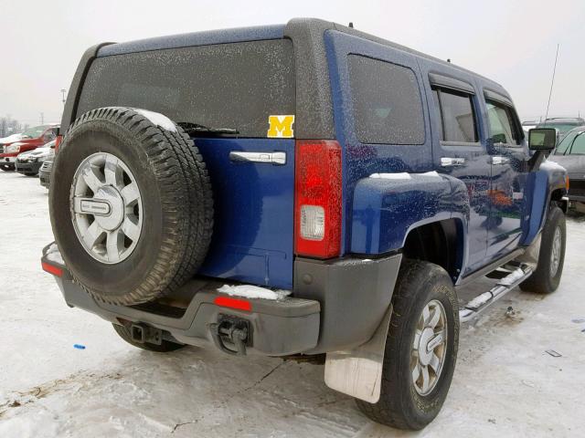 5GTDN136168148413 - 2006 HUMMER H3 BLUE photo 4