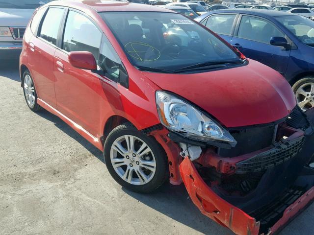 JHMGE88469S059740 - 2009 HONDA FIT SPORT RED photo 1