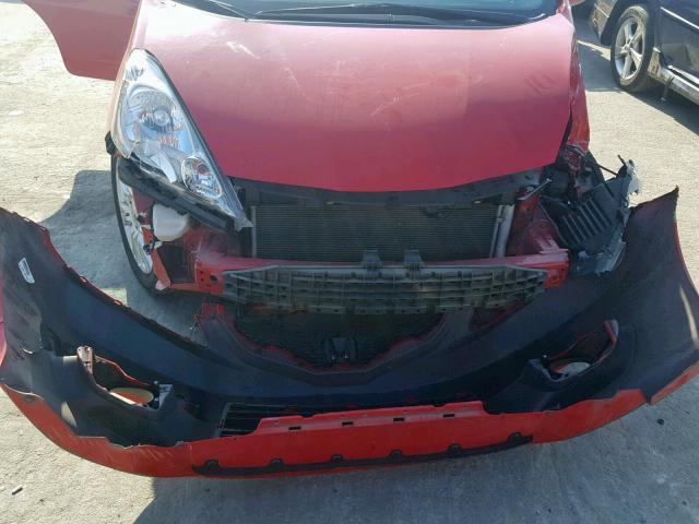 JHMGE88469S059740 - 2009 HONDA FIT SPORT RED photo 9