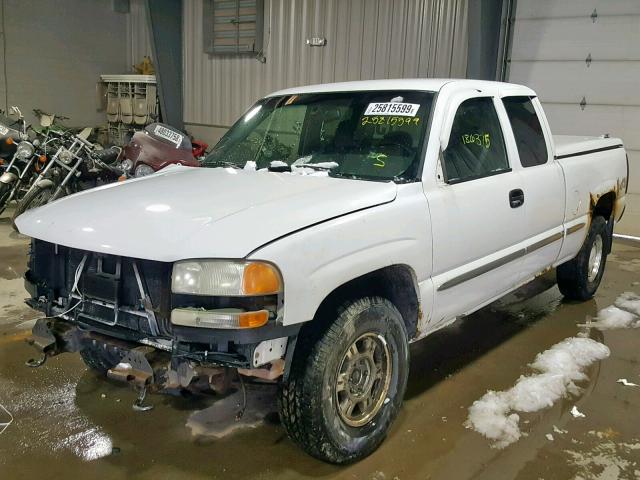 1GTEK19T71Z222633 - 2001 GMC NEW SIERRA WHITE photo 2