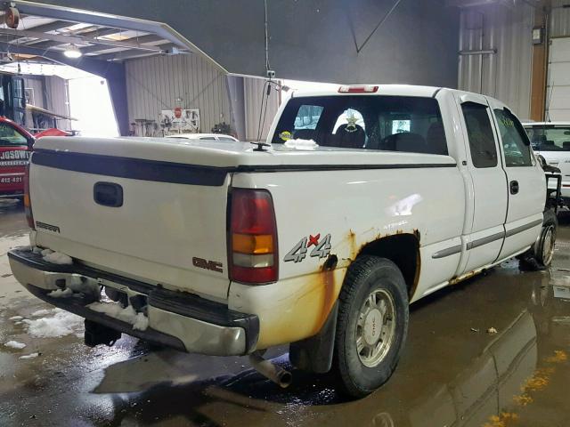 1GTEK19T71Z222633 - 2001 GMC NEW SIERRA WHITE photo 4