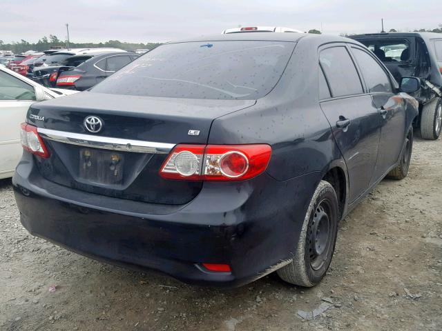 JTDBU4EE0B9141626 - 2011 TOYOTA COROLLA BA BLACK photo 4