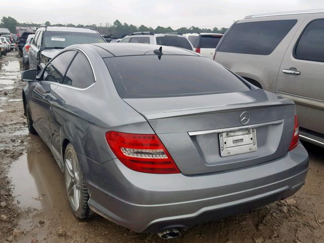 WDDGJ4HB8EG266444 - 2014 MERCEDES-BENZ C 250 GRAY photo 3