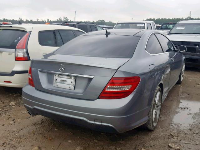 WDDGJ4HB8EG266444 - 2014 MERCEDES-BENZ C 250 GRAY photo 4