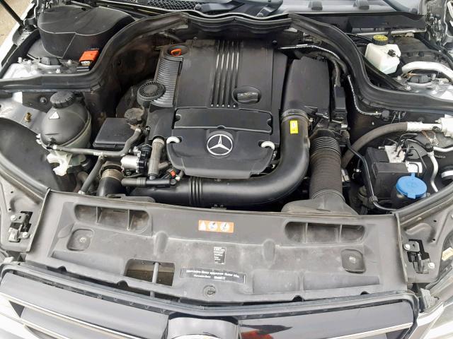 WDDGJ4HB8EG266444 - 2014 MERCEDES-BENZ C 250 GRAY photo 7