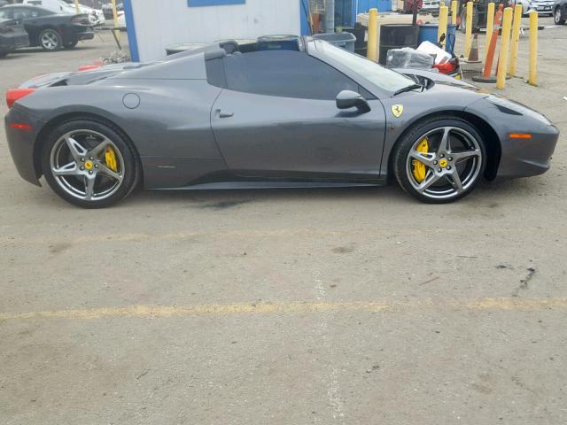 Zff68nhaxf0203811 2015 Ferrari 458 Spider Gray Price History