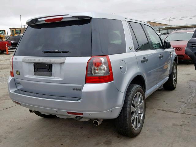 SALFT24N88H060391 - 2008 LAND ROVER LR2 HSE TE SILVER photo 4