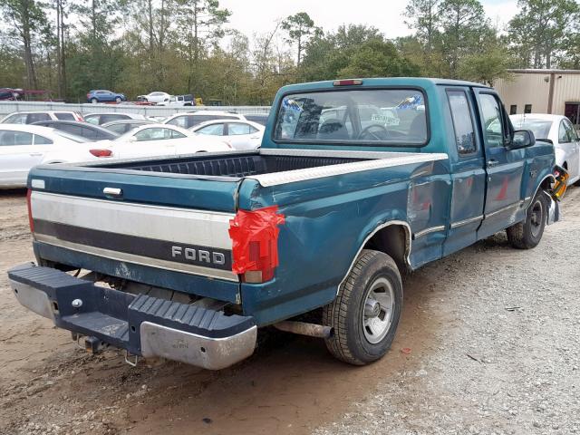 1FTEX15N3TKA46698 - 1996 FORD F150 GREEN photo 4