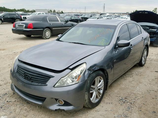 JN1CV6AP6BM508775 - 2011 INFINITI G37 BASE GRAY photo 2