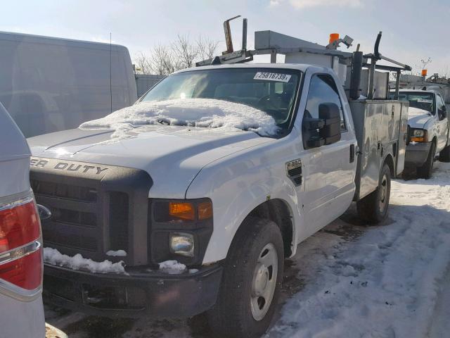 1FDSF30518EC15739 - 2008 FORD F350 SRW S WHITE photo 2