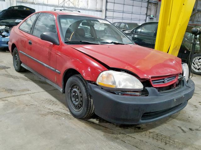 1HGEJ612XTL040953 - 1996 HONDA CIVIC DX RED photo 1