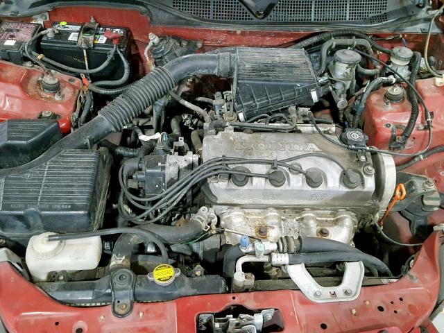 1HGEJ612XTL040953 - 1996 HONDA CIVIC DX RED photo 7