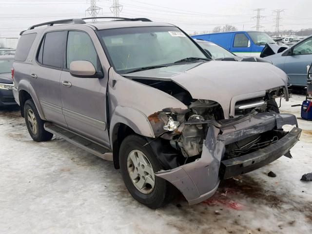 5TDBT48A81S004980 - 2001 TOYOTA SEQUOIA LI GRAY photo 1