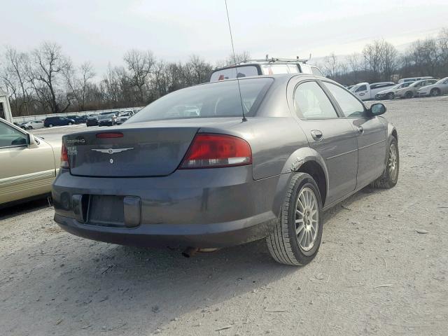 1C3EL46X34N421801 - 2004 CHRYSLER SEBRING LX GRAY photo 4