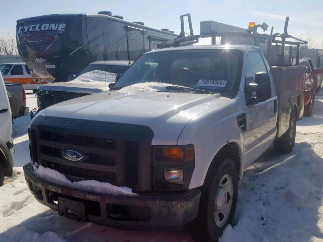 1FDSF30558EC23276 - 2008 FORD F350 SRW S WHITE photo 2